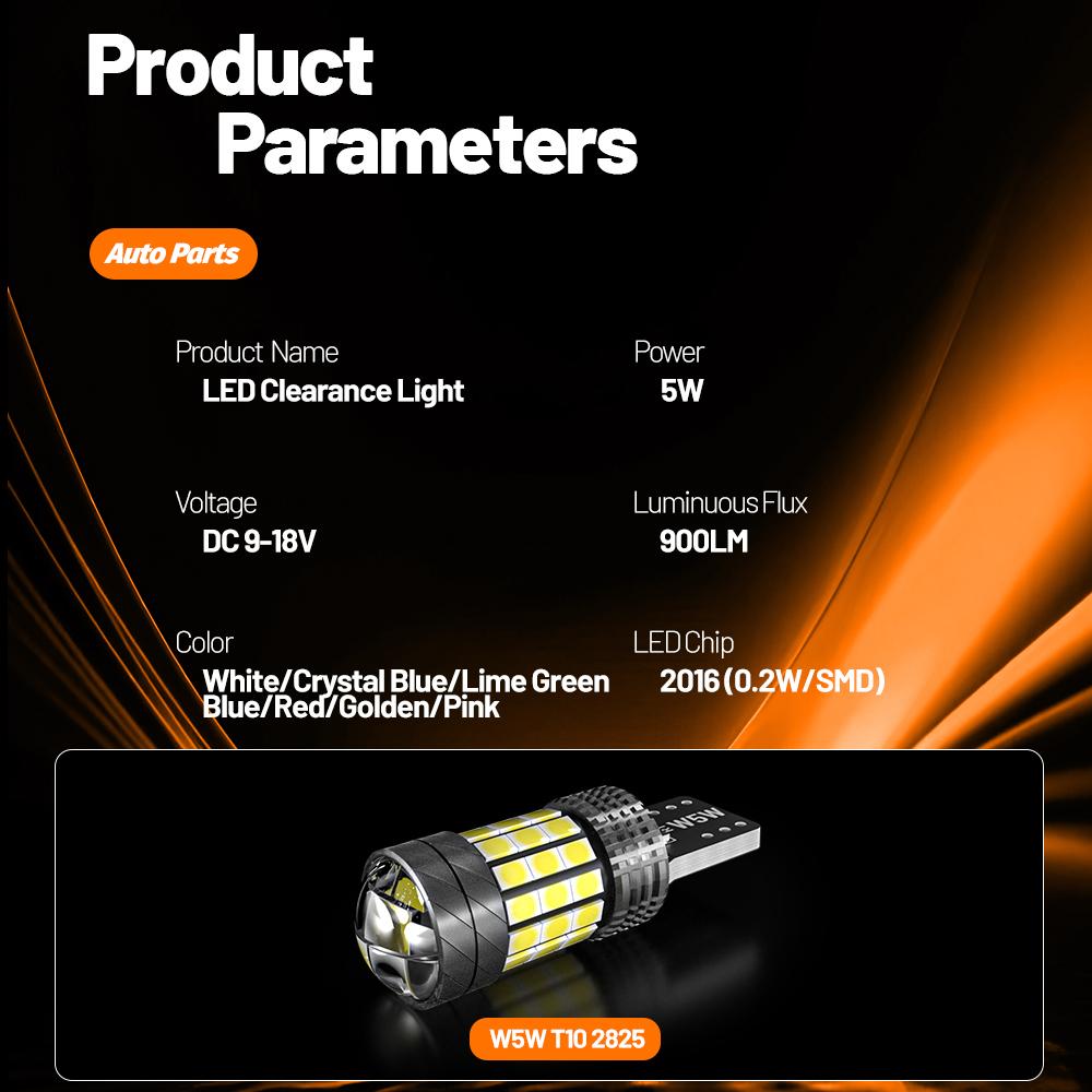 2 pièces Pour Fiat Grande Punto 2005-2016 Lumière de stationnement LED Veilleuse 2008 2009 2010 2011 2012 2013 2014 2015 Accessoires Canbus