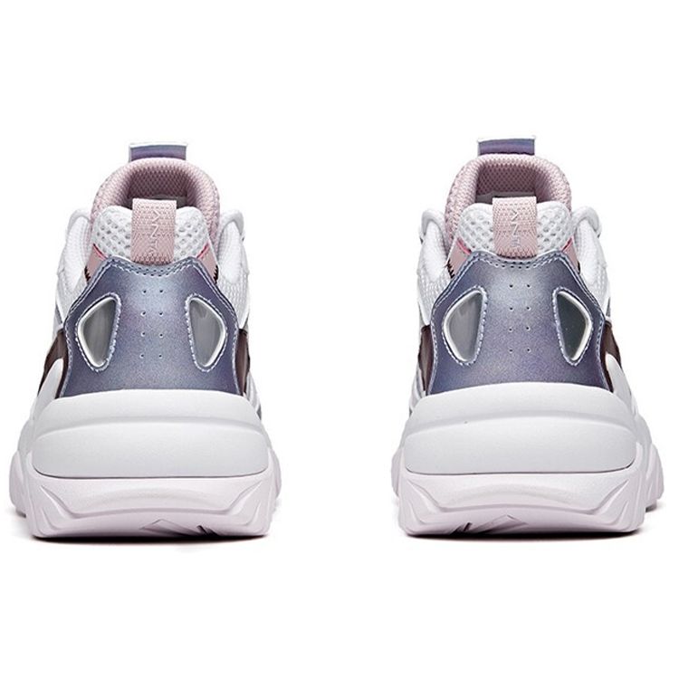 Anta Sports Low-Top Dad Shoes Women Sneakers Gray Purple 922027033-1