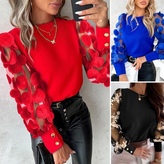 Maglia Donna Cotone Maniche Ad Aletta Girocollo Vestibilità Ampia - Casual Elegante