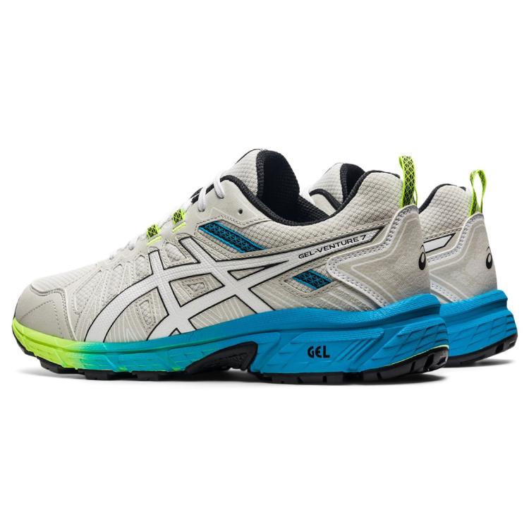 Asics Gel Venture 7 Leather Low top Running Shoes Men's White 1201A416-100