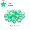 100 stuks Acryl Spacer Losse Kralen Vijfpuntige Ster Transparant Regenboogkleur Kralen Voor Sieraden Maken Handwerk Accessoires