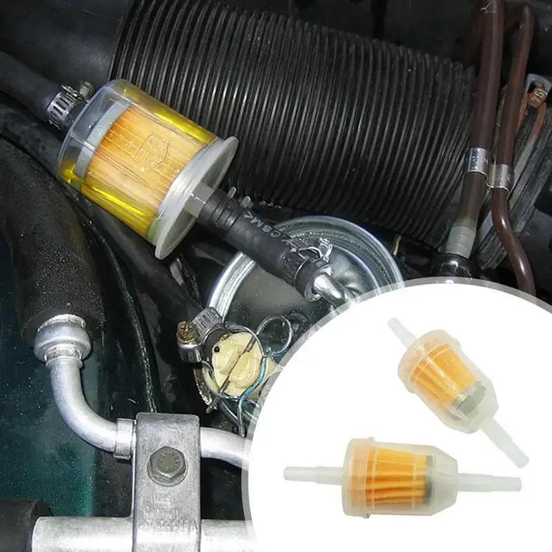 100pcs Gas Fuel Gasoline Oil Filter for Car Dirt Pocket Bike Motorcycle Moped Scooter Motocross Liquid Fuel Filter Accessories