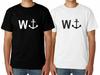 Men's W ANCHOR WANKER Tshirt Funny Slogan T Shirt Short Sleeve Gift Idea Prank