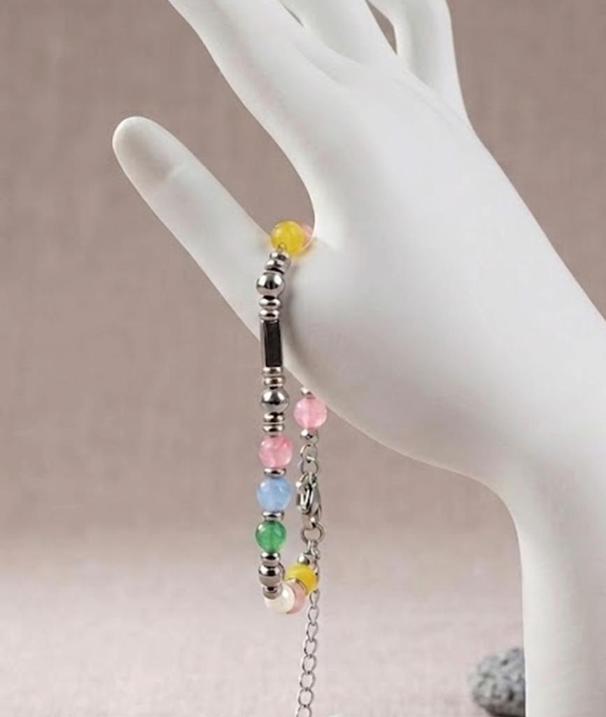 Heipeul Gemstone Bead Bracelet