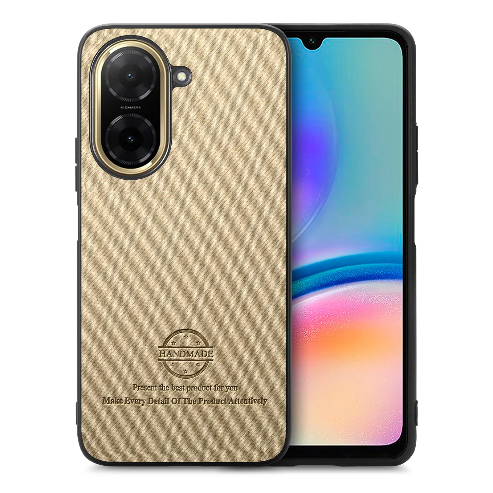 

Для Xiaomi Redmi A5 4G (171.7*77.8*8.3мм) Шкіряна задня кришка для телефону з тканинною текстурою Khaki