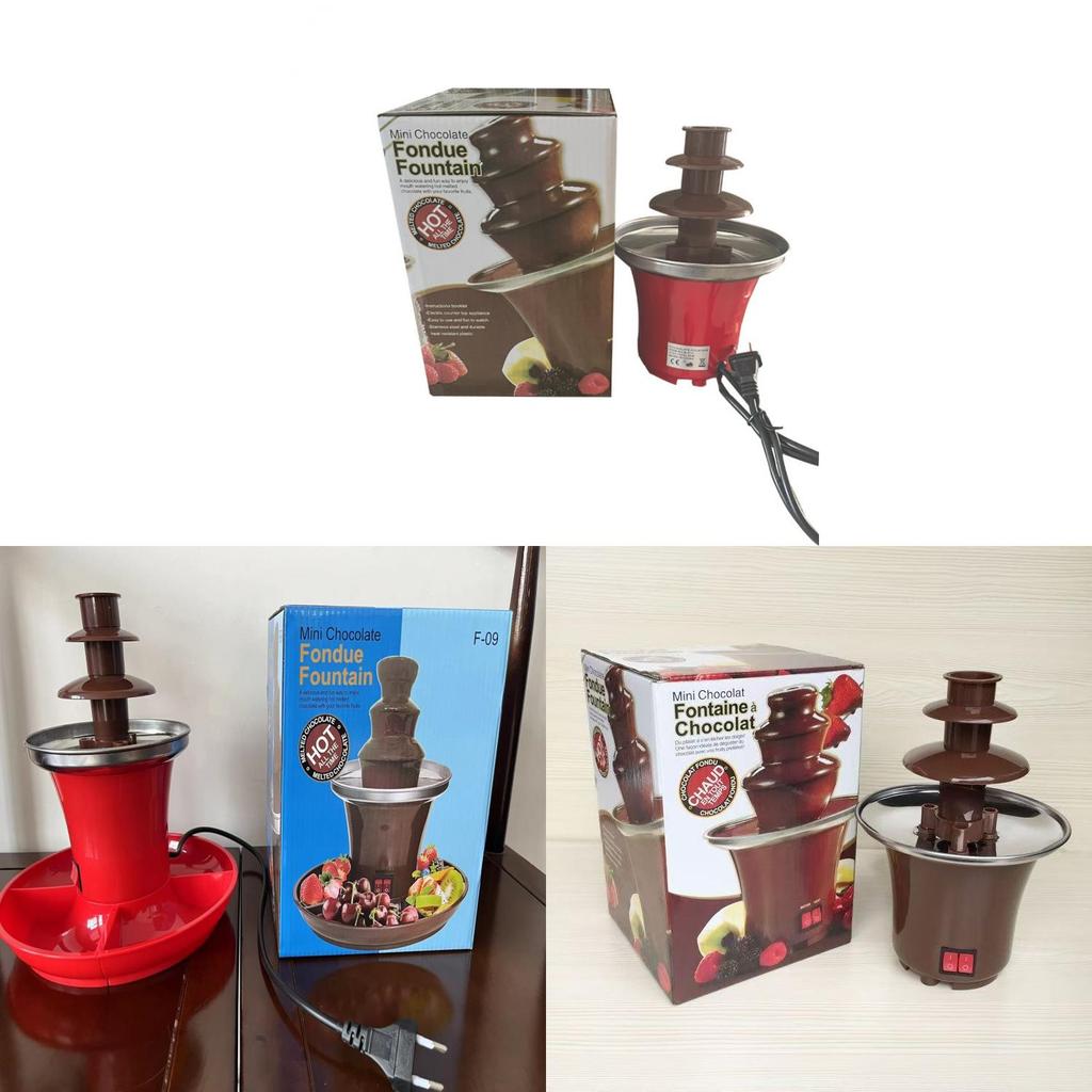 Diy Mini Chocolate Fountain With 3 Layers And Builtin Heating For Party Treats
