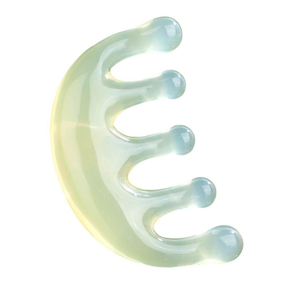 Resin Five-finger Ball Head Thickening Comb For Scalp Massage, Small Comb For Home Use, Portable,  Comb For Head Massage