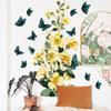 Kreativer Floraler Ranken- und Schmetterlings-Wandaufkleber Selbstklebend Abnehmbar für Schlafzimmer Wohnzimmer Arbeitszimmer Heimdekoration