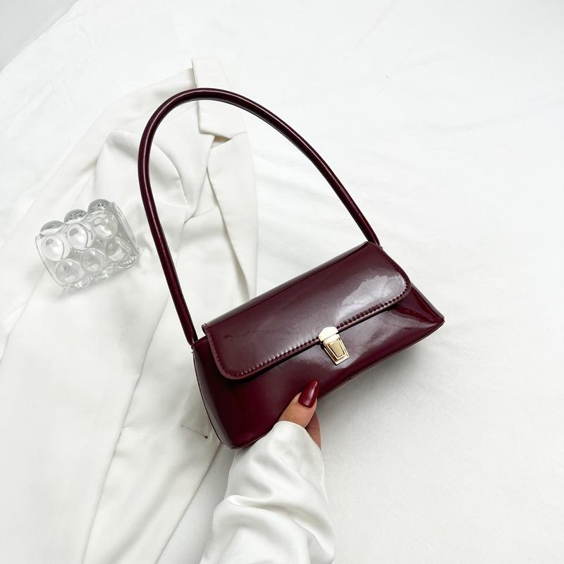 

Ретро сумка подмышку женская новая летняя модная сумочка нишевая высокоценная сумка на плечо бордовый