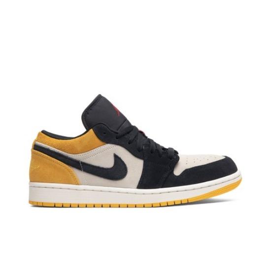 Air Jordan 1 Low University Gold Men's Retro Sneakers 553558-127