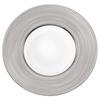 Platinum Swirl Band Plate, 27cm, Platinum, Stylish and Elegant Flat Plate with Rim, A La Carte Plate, Made In Japan, Product Number: 52147-5666