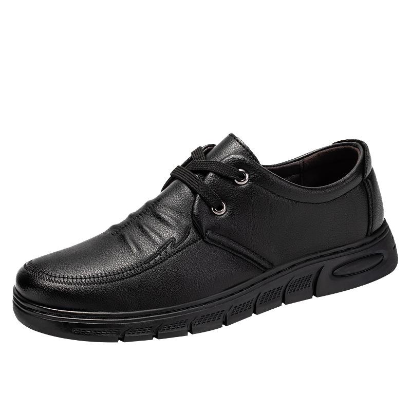 Lässige und bequeme Lederschuhe, neue trendige vielseitige Schuhe mit niedrigem Schaft, ultraleichte Sohlen, trendige Lederschuhe für Väter mittleren Alters sind angesagt
