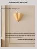 French Vintage Seashell Glass Wall Lamp for Living Room, Bedroom, or Hallway Ambiance.