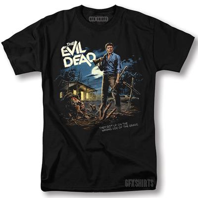 Piktasis Mirusiųjų Marškinėliai Klasikinis Siaubo Filmas Vintažinis Grafinis Dizainas T-Marškinėliai