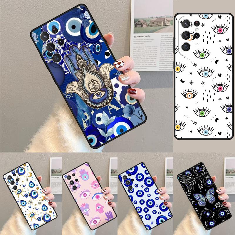Evil Eye Phone Case for Samsung Galaxy Note 10 Pro S26 Ultra S23 S24 FE S25 S21 S22 PLUS Shockproof Cove
