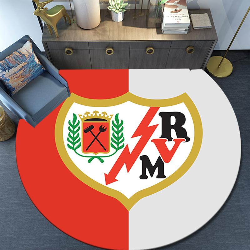 Rayo Vallecano Round Area Rug Under Office Chairs Bedroom Living Room Home Decor