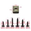 10 Sets Screws Flat Iron M4 M5 Threaded Insert Clip Rivet Use For Furniture Car Accessories Carbon Steel Spacer Screws Clip Kit
