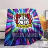 Custom Name Bayer Leverkusen Flannel Blanket, High Quality Comfortable for All Seasons, Home Decor, Warmth and Comfort