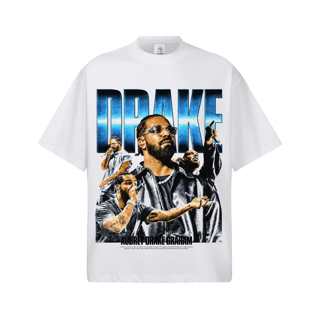 Drake Graphic T-Shirt Unisex Women Oversized Hip Hop Rapper Casual Cotton Short Sleeve Fashion Retro Aesthetic for Daily