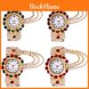Ladies Fashion Alloy Quartz Watch With Rhinestone Embellishments For Elegant Women