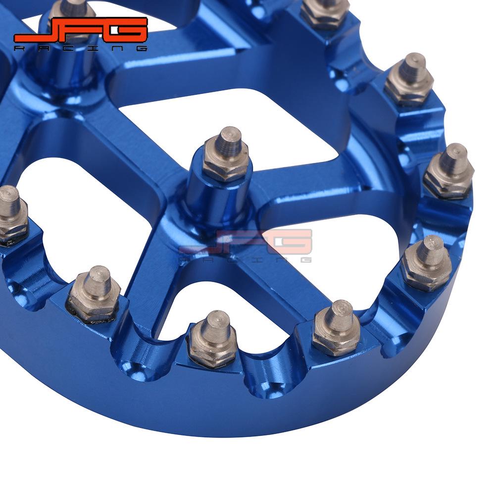 CNC Aluminum Non-Slip Foot Pegs with Spikes for PW50/80 TW200 Off-Road Motorcycles