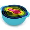 Joseph Joseph NEST8 8-Piece Set (Large and Small Bowls, Drainer, Sieve, and 4 Measuring Spoon Sizes) 92325