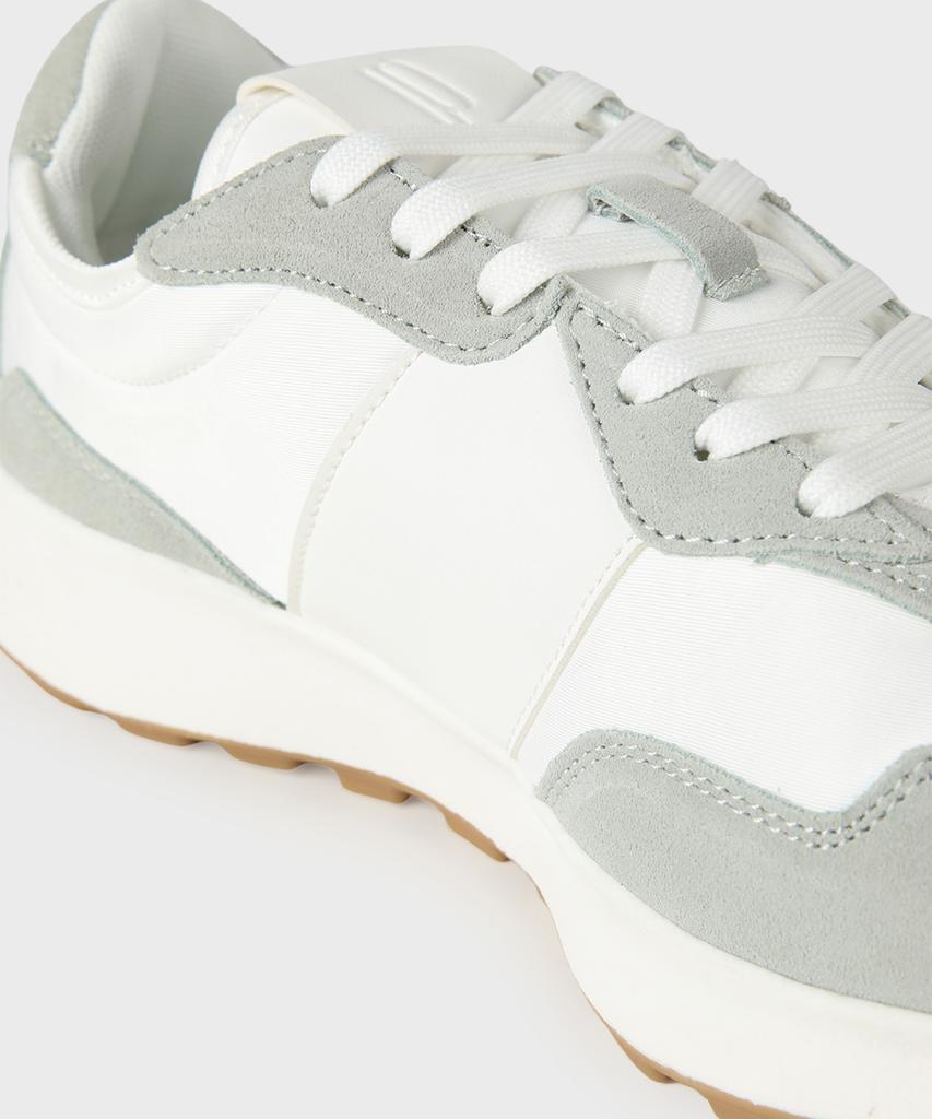 Panicale Light Grey Suede Leather Sneakers