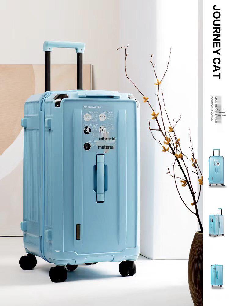 Large Capacity Five-Wheel Travel Suitcase with Brake and Combination Lock