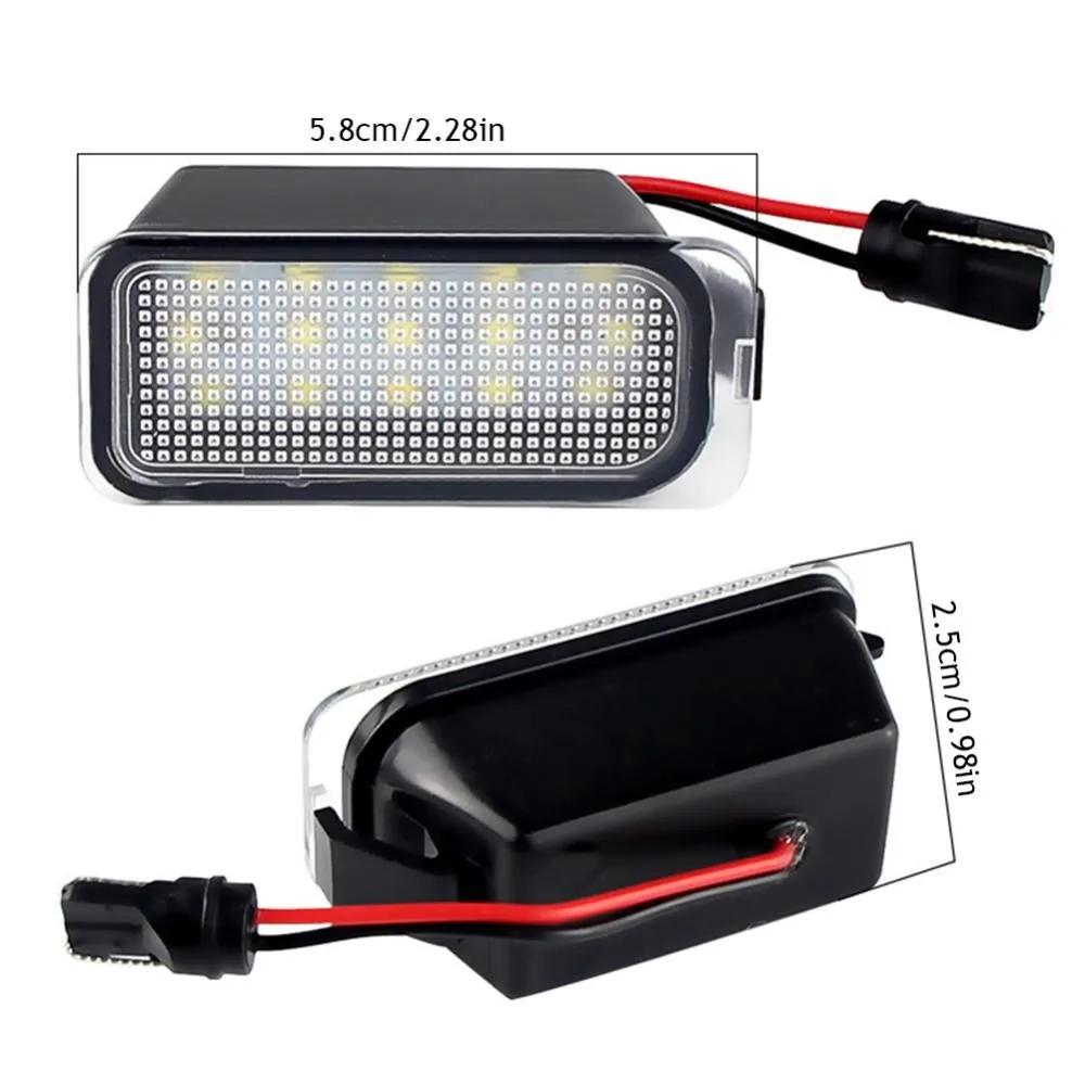 1/2Pcs License Plate Light for Ford KUGA S MAX MONDEO MK4 MK5 MK2 FIESTA 2008-2019 FOCUS ABS Plastic 12V LED Number Signal Light