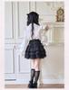 MODKOKU Mini Princess Detachable Long Short Size M Women's 4-Piece Set, Blouse, Skirt, Sleeves, Sleeves, Lace, Ruffles, Ribbons, Lolita, Cross,