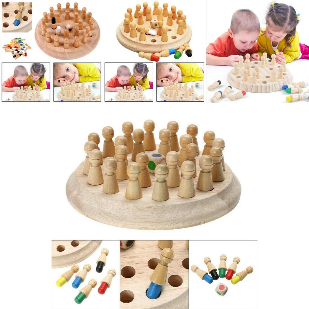 Pädagogisches Holz-Gedächtnis-Memory-Schachspiel verbessert die Gedächtnisfähigkeiten von Kindern