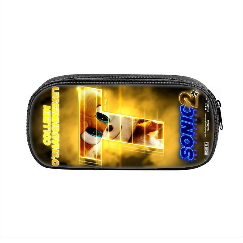 Sonic The Hedgehog Pencil Case With Nylon Material For School Students And Collectors