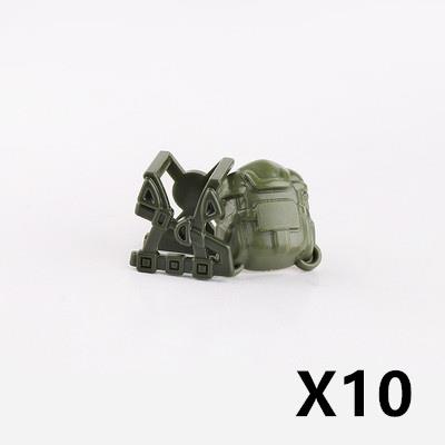 Military Soldiers Fighter Tactical Vest Accessories Building Block Rebound Clothes Armor Bricks Gift Toys For Children J083