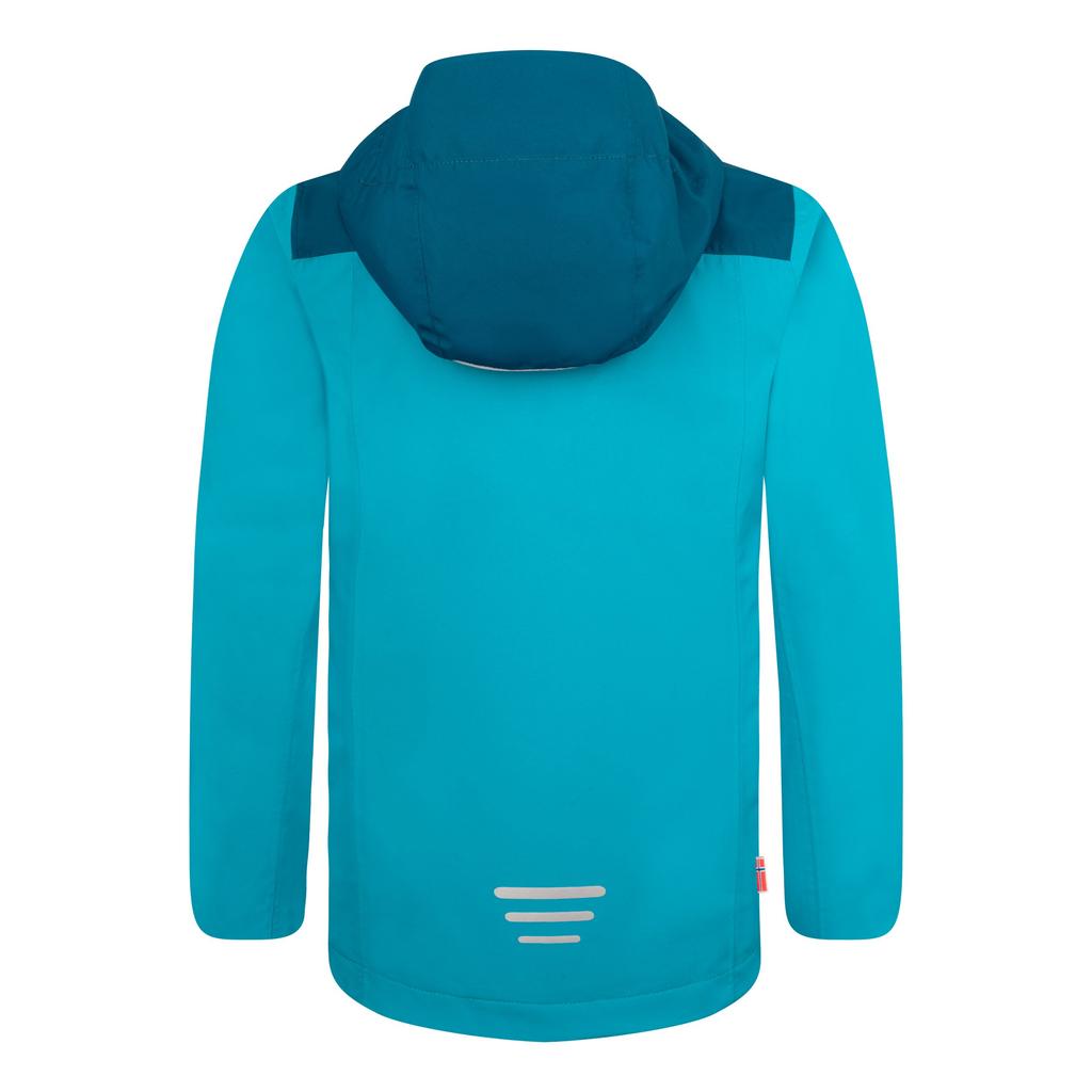 Kurtka Trollkids Bergen Waterproof mgła akwamarynowa/niebieski portowy/brzoskwinia mellow (611-137)