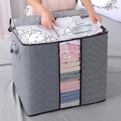 4 Stück staubdichte transparente Aufbewahrungsbox aus Stoff für Kleidung, visueller Organizer, Aufbewahrungsbox für Kleidung, Aufbewahrungstasche für Steppdecken