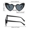 Ochelari de soare cu inimă, 14 culori, ochelari de soare cu ochi de pisică pentru femei, ochelari de soare în formă de inimă de dragoste retro pentru femei, protecție UV400