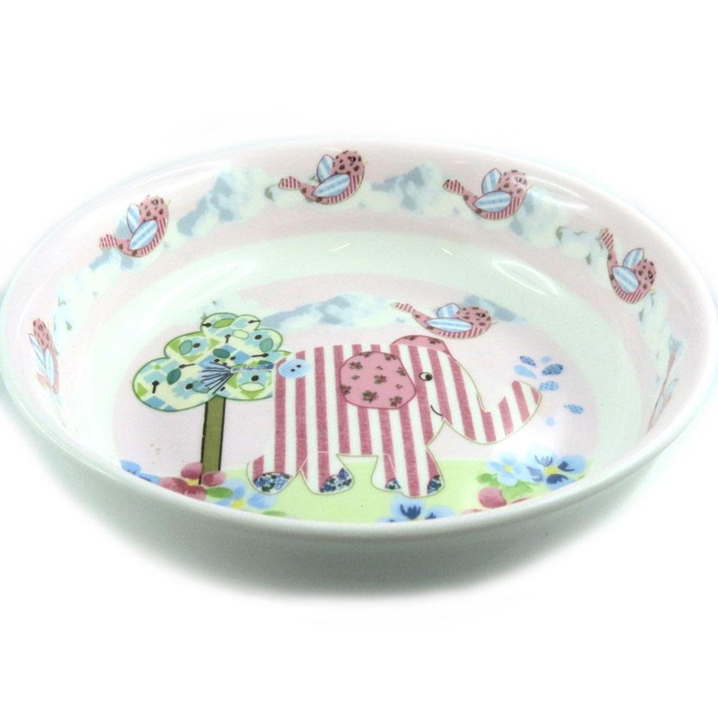 Les Trésors De Lily [L1963] - Set repas enfant céramique 'Eléphant' rose (3 pièces)