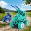 Cartoon Dinosaur Dinosaur Inertial Ejection Toy Car Off-Road Vehicle Shark Ejection Car  Boy's Toy