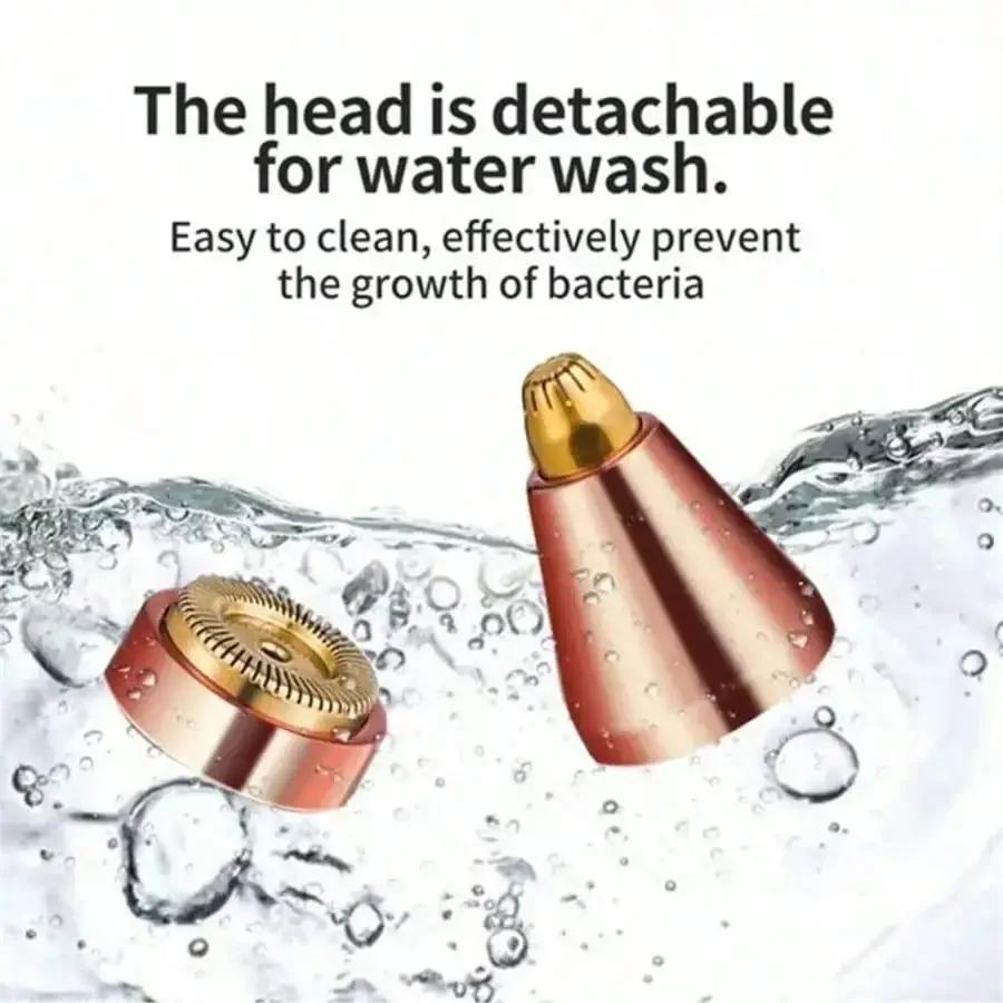 Face Hair Remover LED Ligh Painless Hair Shaver Trimmer Blade Facial Hair Removal 2 IN 1 Electric Eyebrow Trimmer Razor