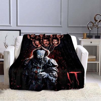 Stephen King's IT : Chapter Two Print Blanket Sofa Bed Blanket Super Soft Warm Blanket Cover Flannel Throw Blanket