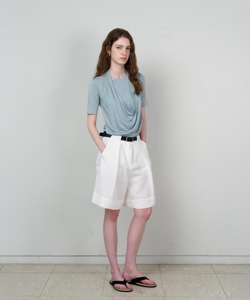 Seuleubi Drape Halterneck Tee_4 Color