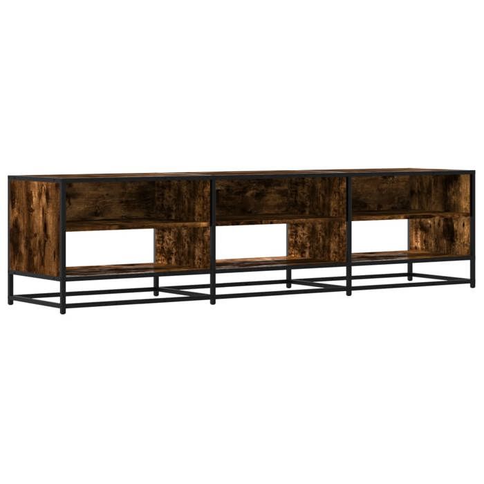 VidaXL TV Stand Smoked Oak 180x40x46 Cm Engineered Wood, TV Stand, TV Buffet, Multimedia Cabinet, TV Bench, Hi-fi Cabinet, 3300807