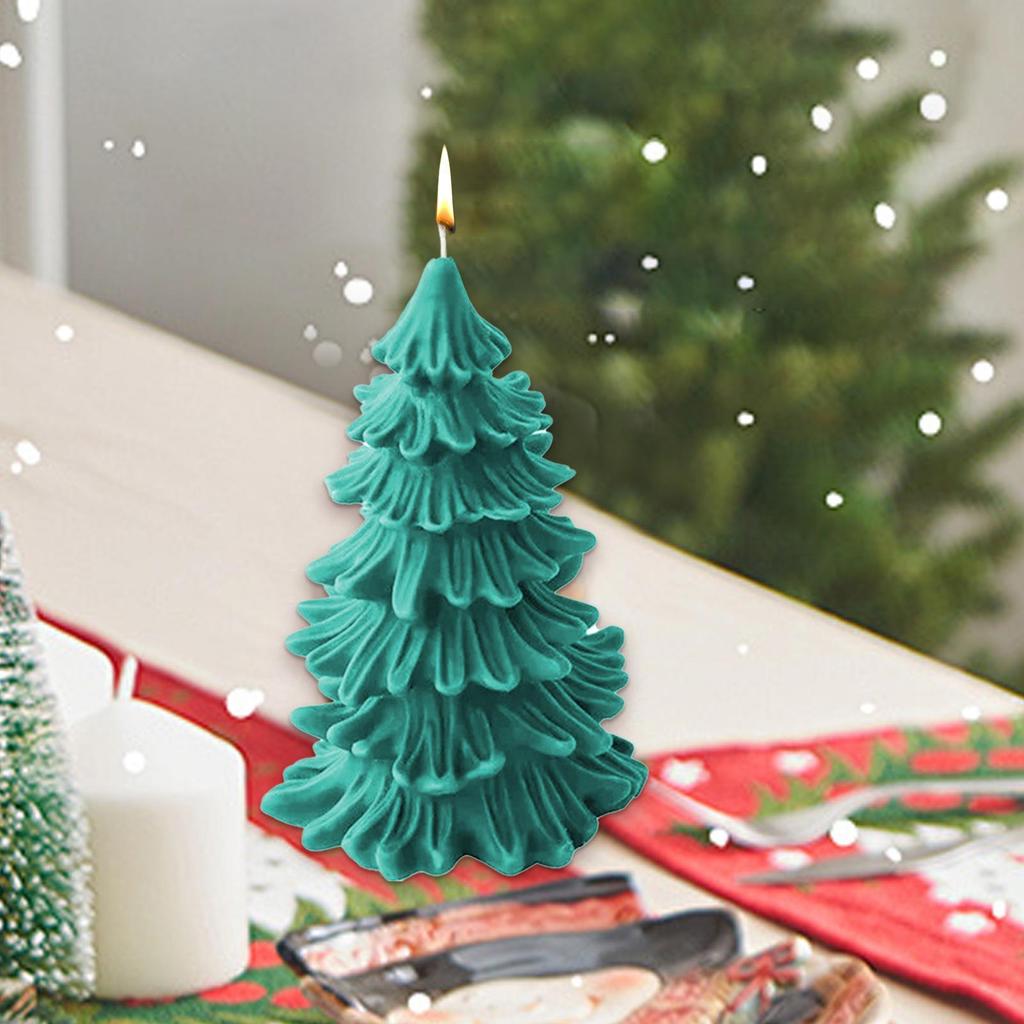 Weihnachtsbaumformen für Basteln 3D Baumförmige Heimwerkerform Silikon Kerzen Bastelform Handwerksform für handgemachte Kerze