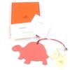 Makelloser HERMES Taschenanhänger Petit H GM Schildkröte Herren 1070048 Gebraucht