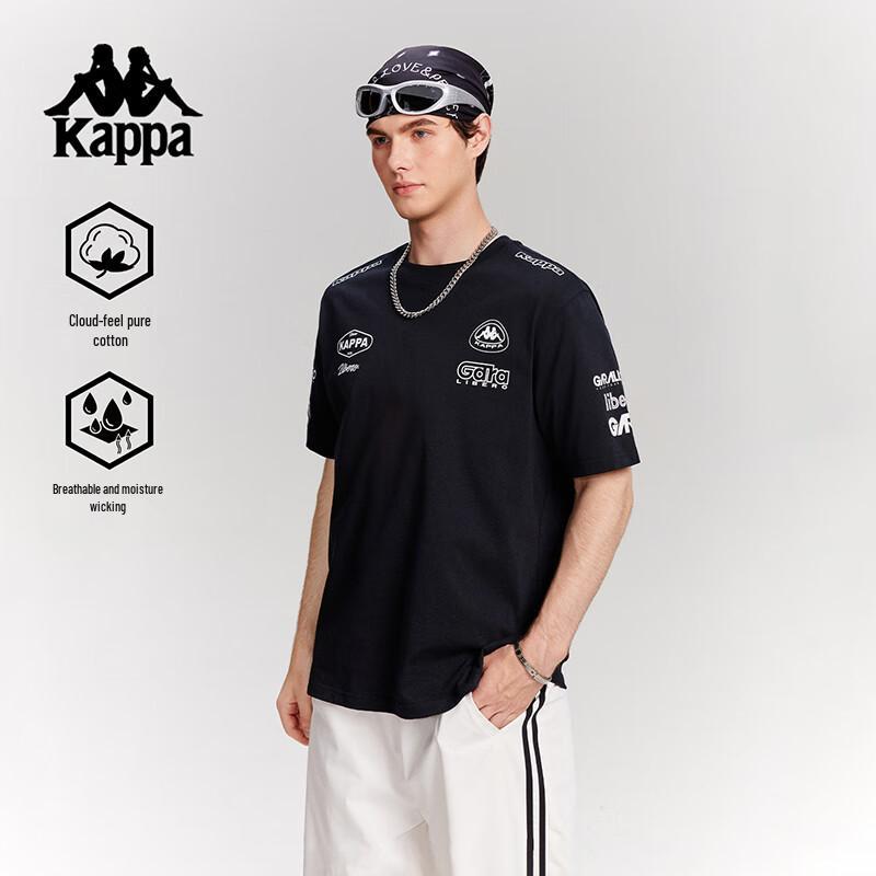 Kappa Unisex 2025 Summer Pure Cotton Loose Fit T-Shirt KPCGCTD73
