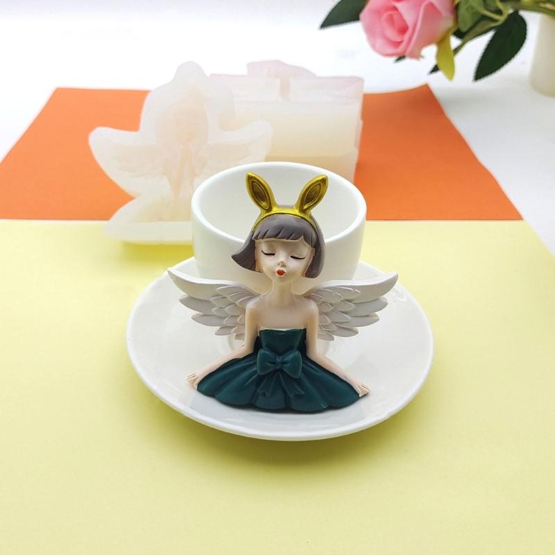 Flügel Engel Prinzessin Kuchen Form Fondant Kuchen Lebensmittel Grade Silikon Form Backen Werkzeuge Zucker Form Schokolade Fondant Form