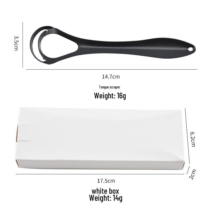Stainless Steel Double-Layer Tongue Scraper for Adults - Relieves Bad Breath & Deep Cleans