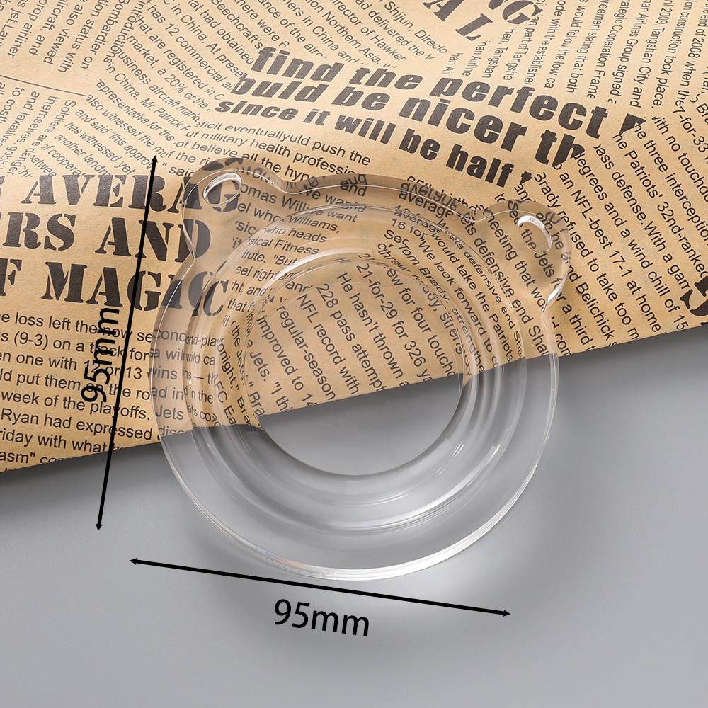1pc Transparent Acrylic Jewelry Display Tray Suitable For Jewelry Bracelets And Antique Bracelet Holders Bead Measuring Tools