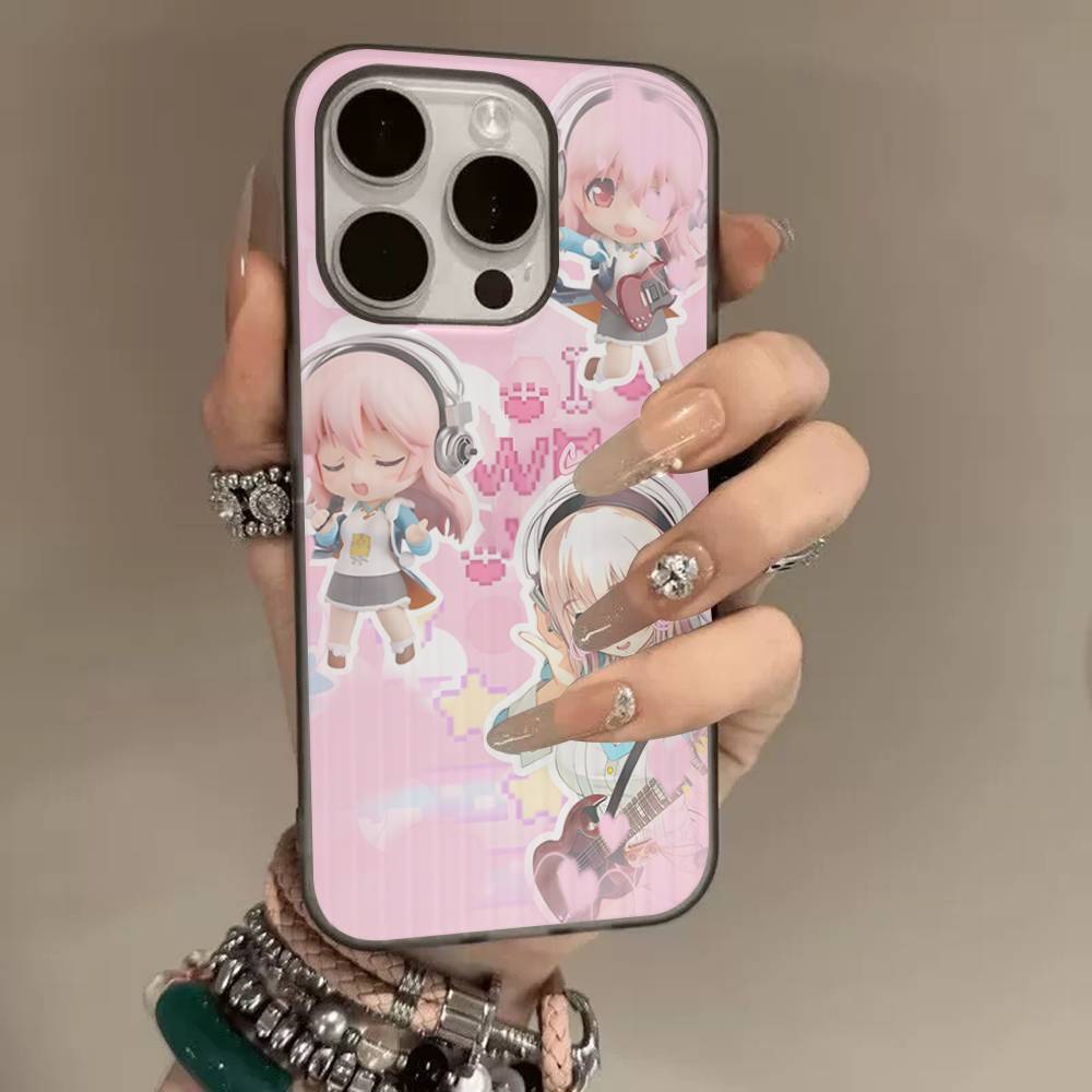S-sUPER SONICO Phone Case For IPhone 17 16 15 14 13 12 11 Pro Plus Pro Max Soft Stripe Cover