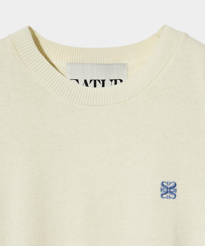 Seteo (W) Classic Crew Neck Half Knit Cream